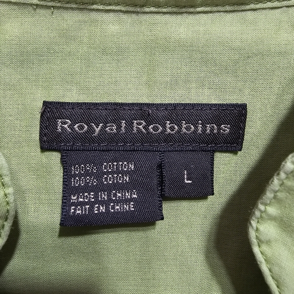 Royal Robbins Women's Green Cotton Lightweight Shirt Size Large 3X Dry S/S. - Picture 5 of 8